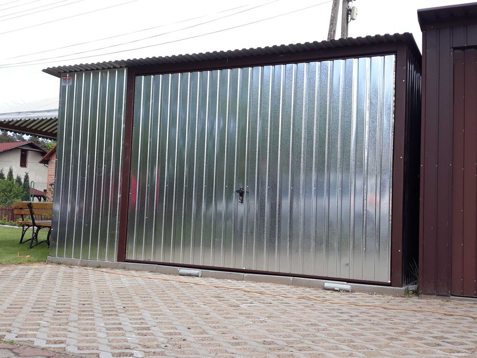 Garaż 4x6 ocynkowany jednospadowy blaszak PRODUCENT (102)