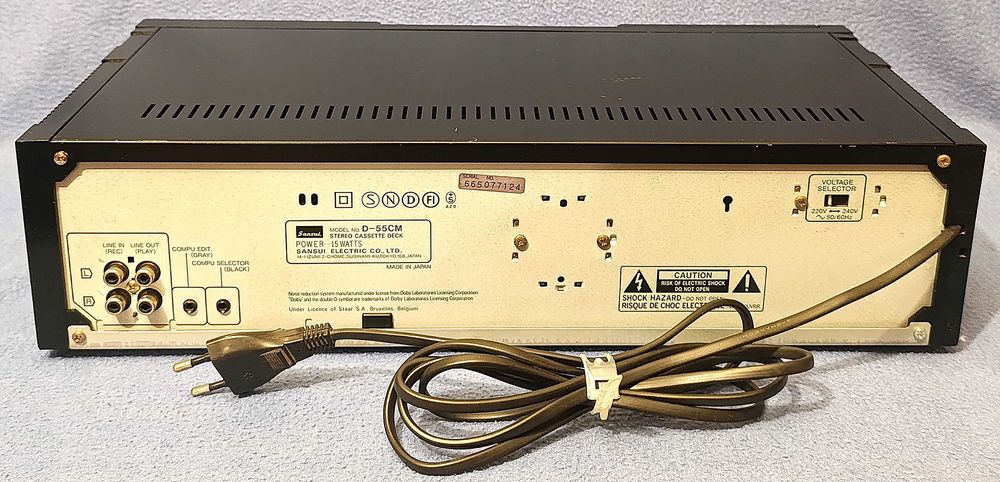 SANSUI D-55CM stereo cassette deck