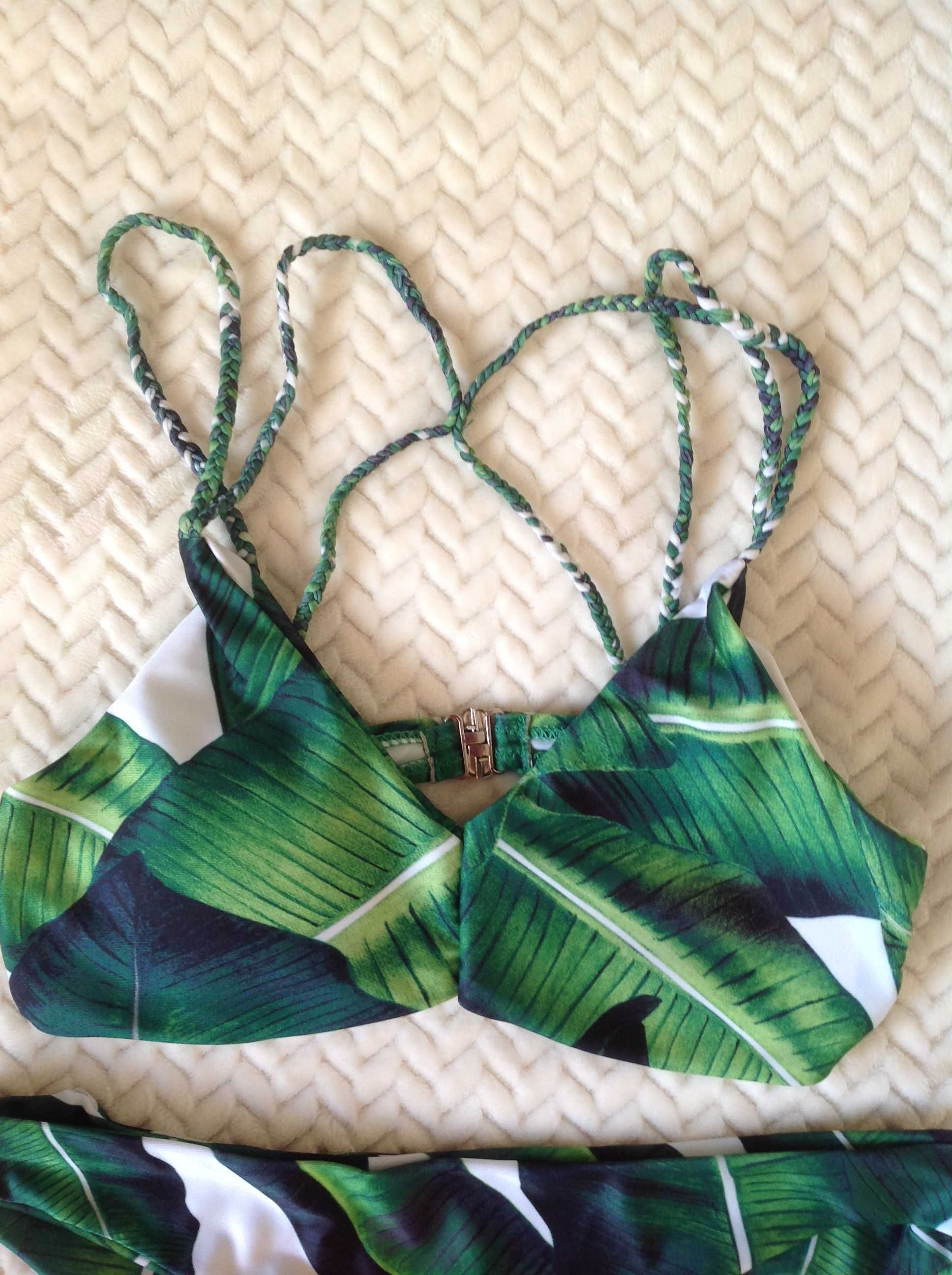 Biquíni estampado verde tamanho S - Novo Bikini