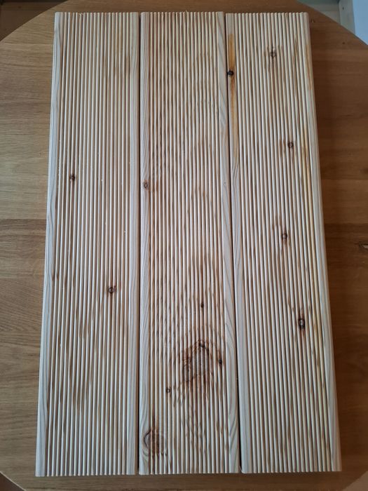 Deska tarasowa ryflowana / gładka  modrzew / świerk PRODUCENT