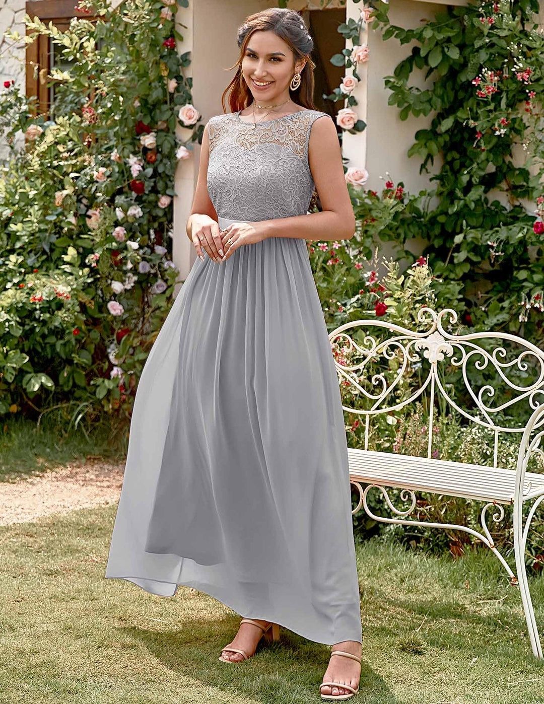 Nowa suknia 3XL szara druhny wesele studniówka sukienka maxi plus size