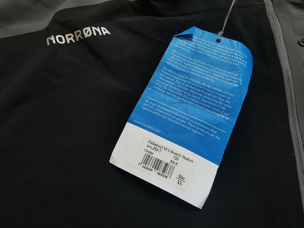 Norrøna Falketind Stretch BO shirt męska bluza funkcyjna XL norrona