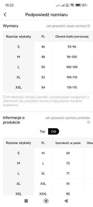 Odzież termoaktywna L