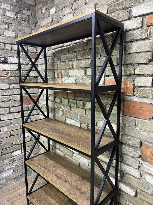 Стелажі, торгові вітрини, оздоблення кафе та барів в стилі лофт.