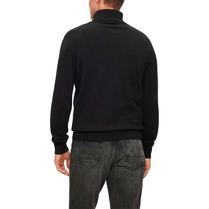 HUGO BOSS męski golf sweter BLACK NOWOŚĆ