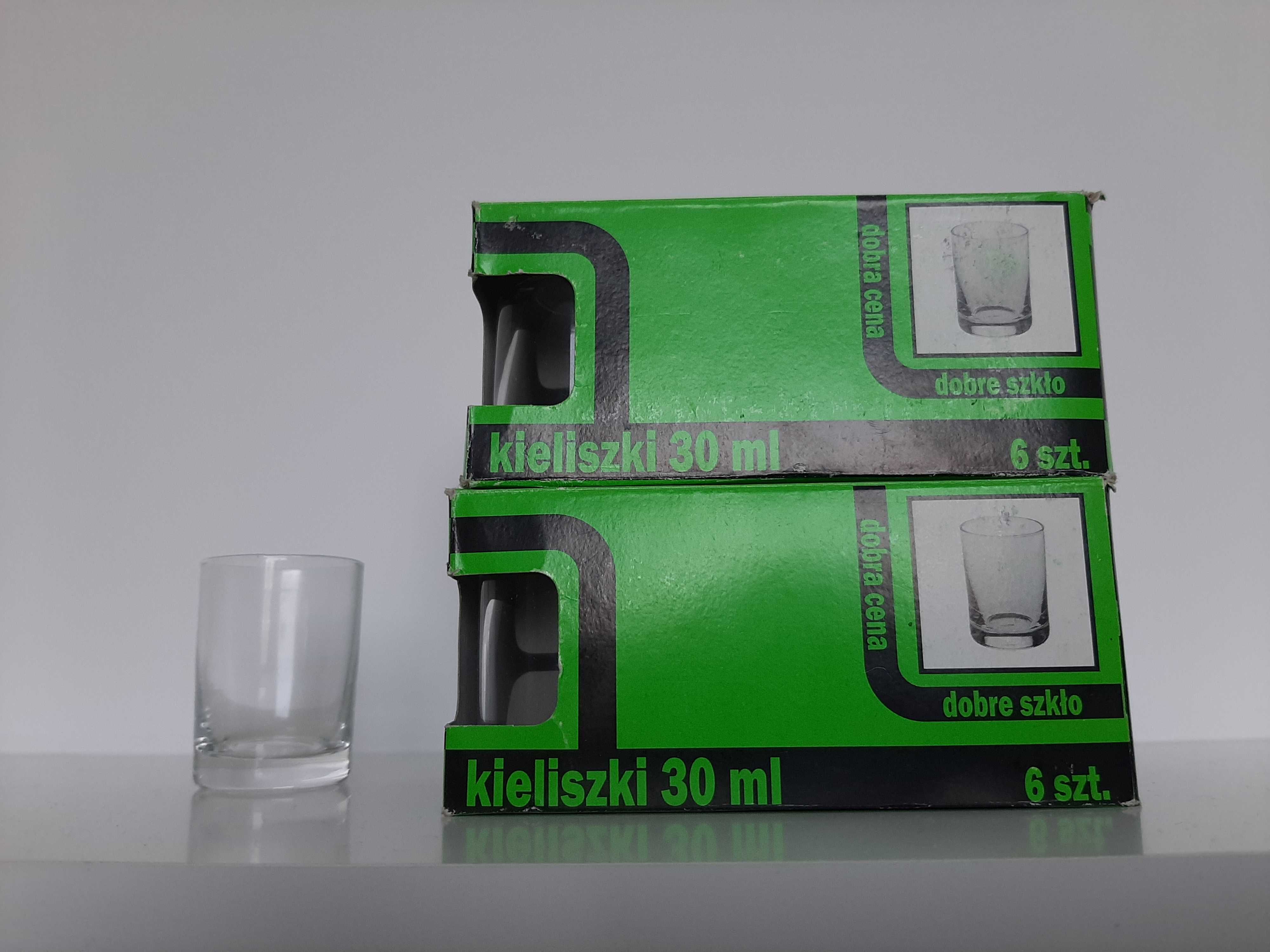 Kieliszki do wódki 30ml Krosno 12szt nowe