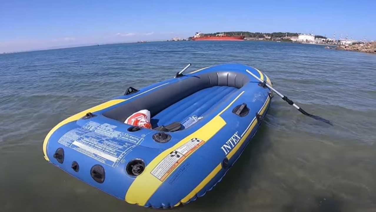 Лодка надувна трикамерна Двомісна Тримісна насос весла Човен ПВХ