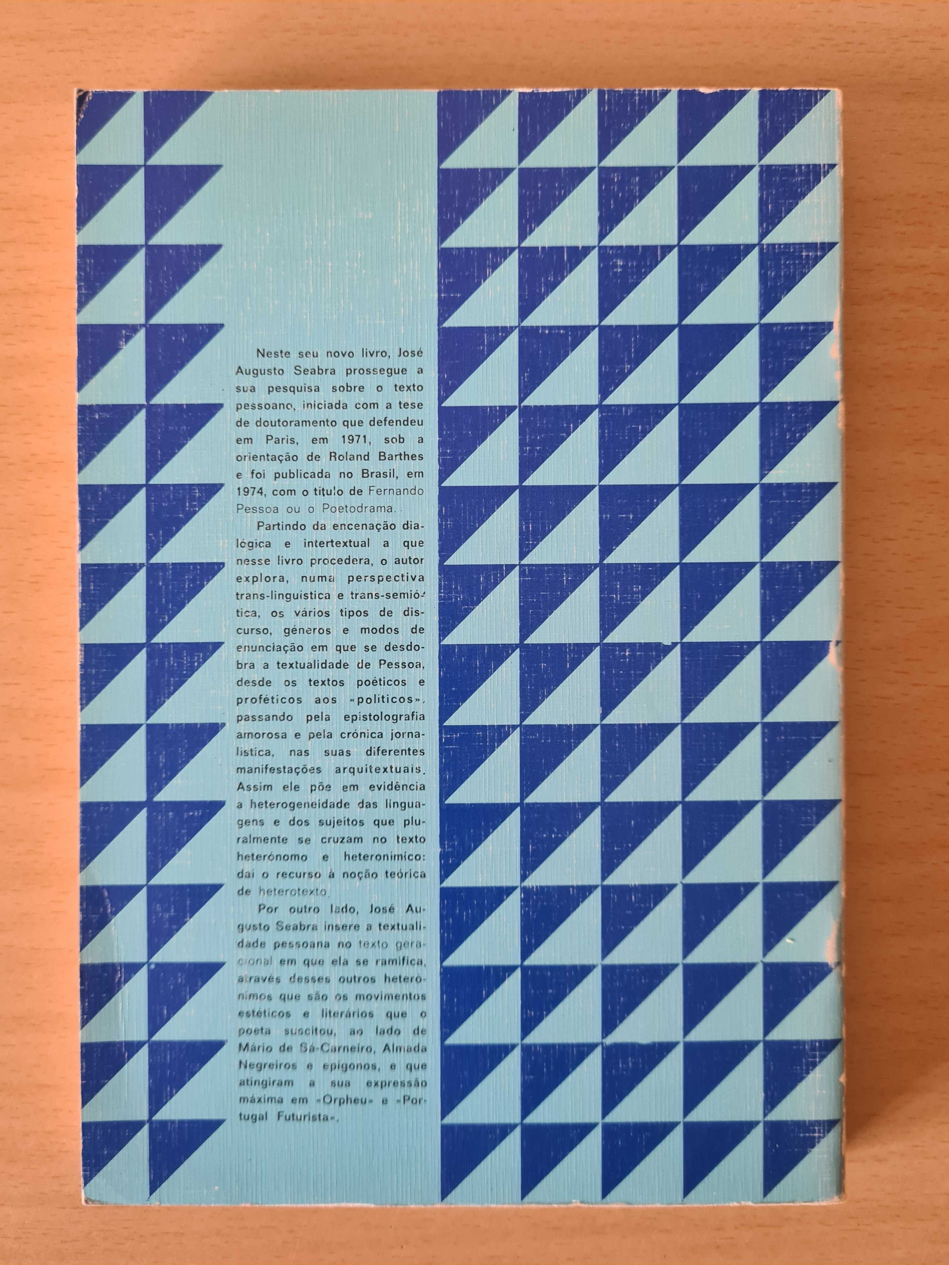 Livro "O Heterotexto Pessoano" de José Augusto Seabra