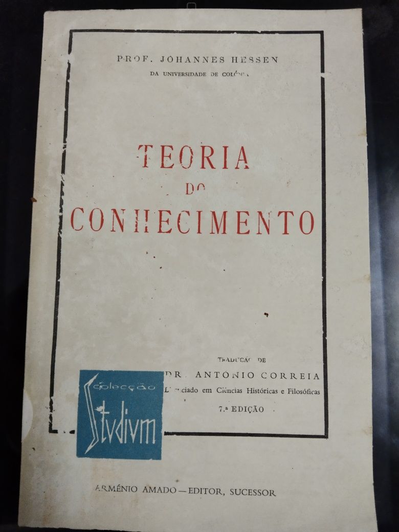 Livro Teoria do conhecimento de 1976