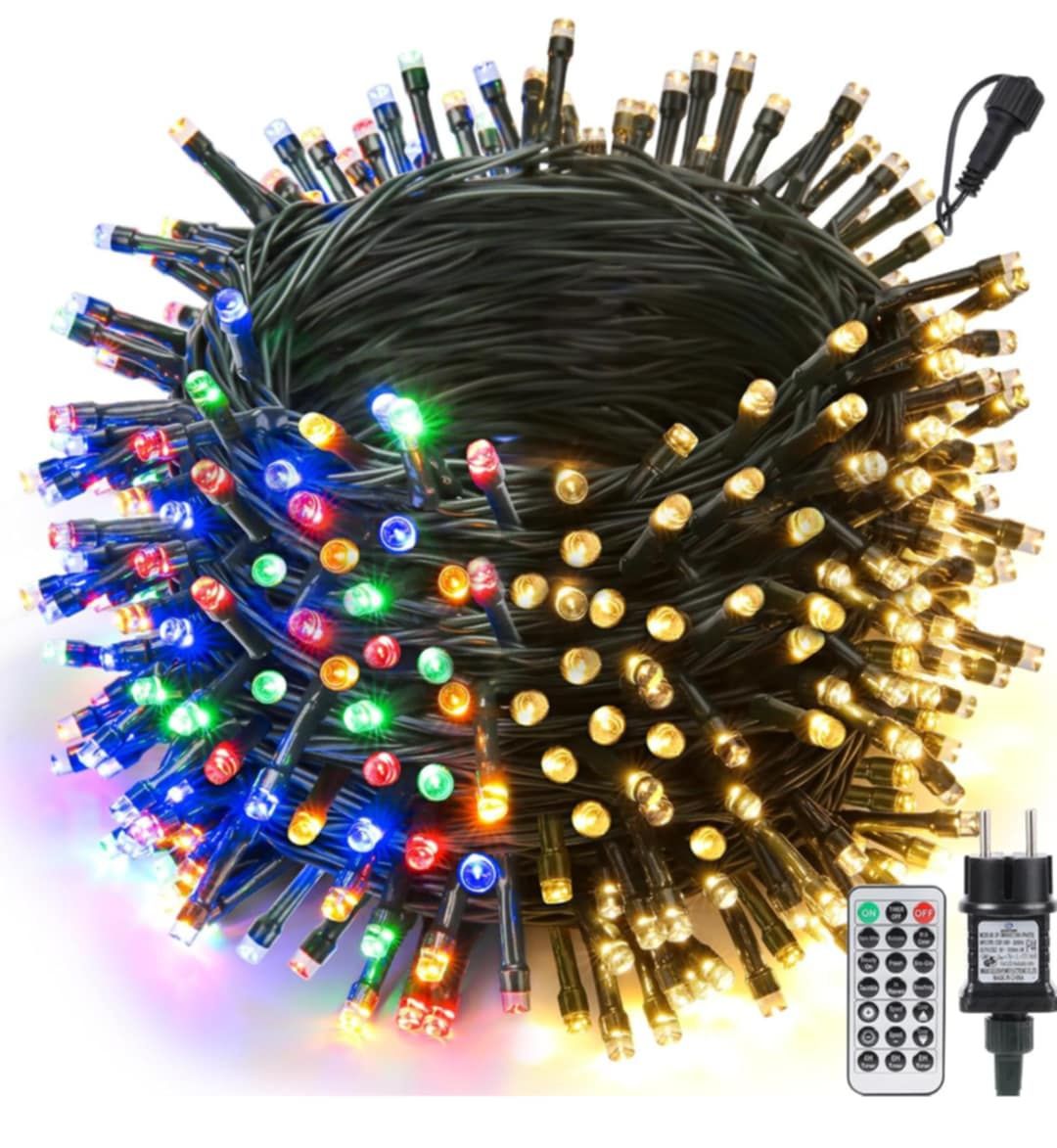 Joomer Łańcuch świetlny na zewnątrz i wewnątrz , 20 m, 200 diod LED, c