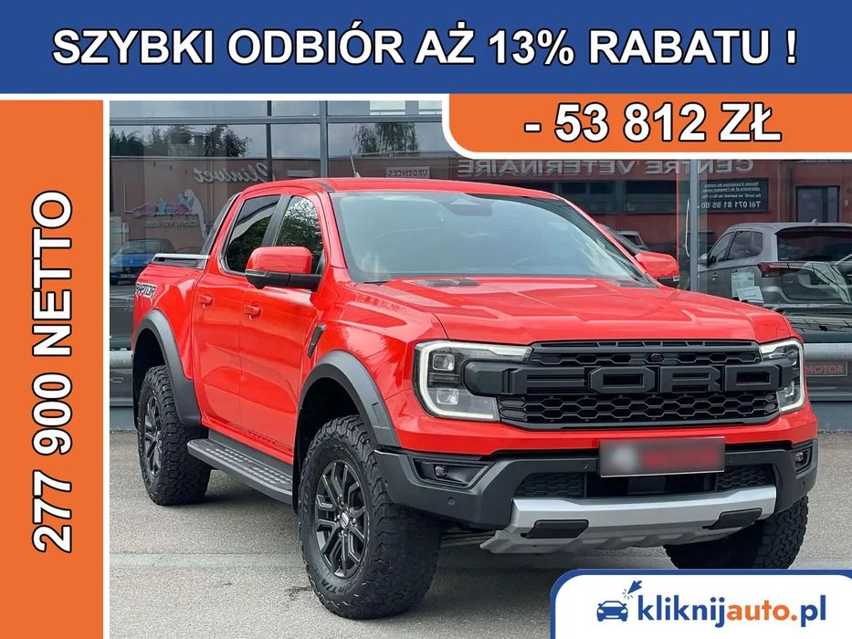 Ford Ranger Raptor | Ranger Raptor 3.0 Ecoboost | Twin-Turbo 292KM | A10 4x4