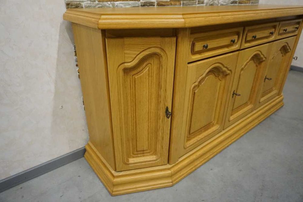 Komoda Dębowa Jasna 5 Drzwiowa szer. 197 cm  (P-1293)