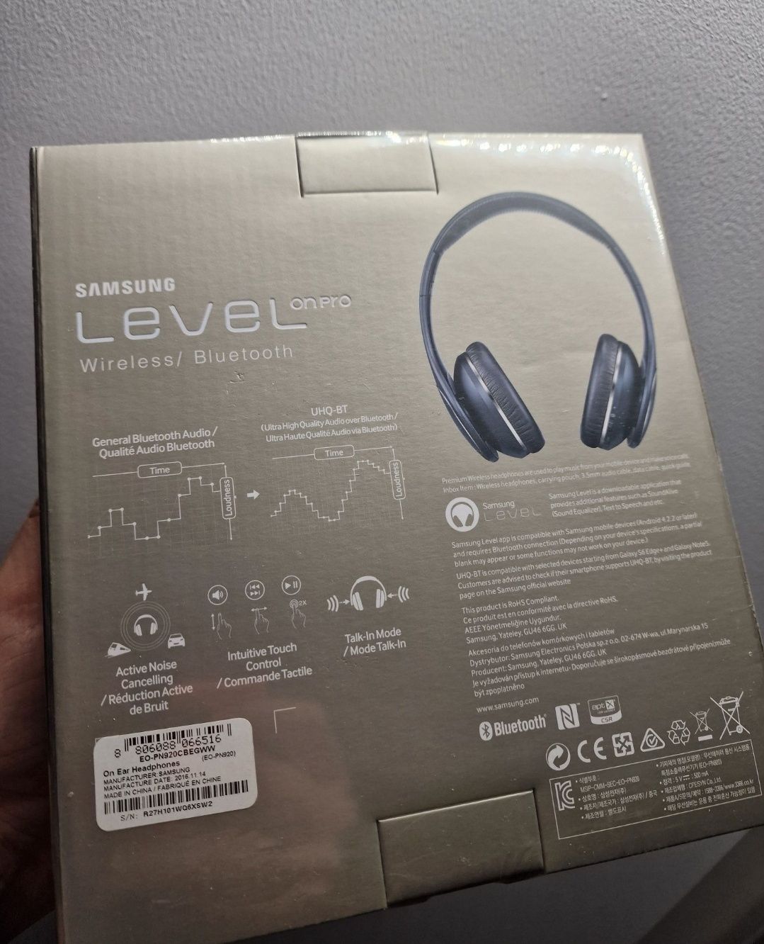 Słuchawki Bezprzewodowe Samsung Level On PRO Bluetooth Wireless Nowe