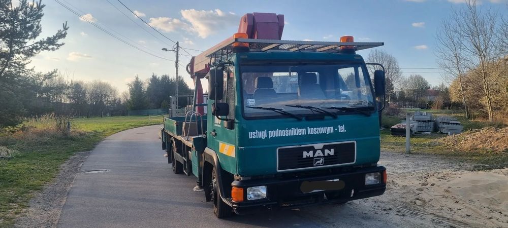 MAN L2000  Podnośnik koszowy zwyżka wumag wt26 stan BDB