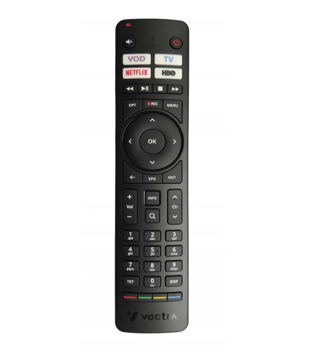 Pilot do dekodera Kablówka Vectra 4K SMART ANDROID