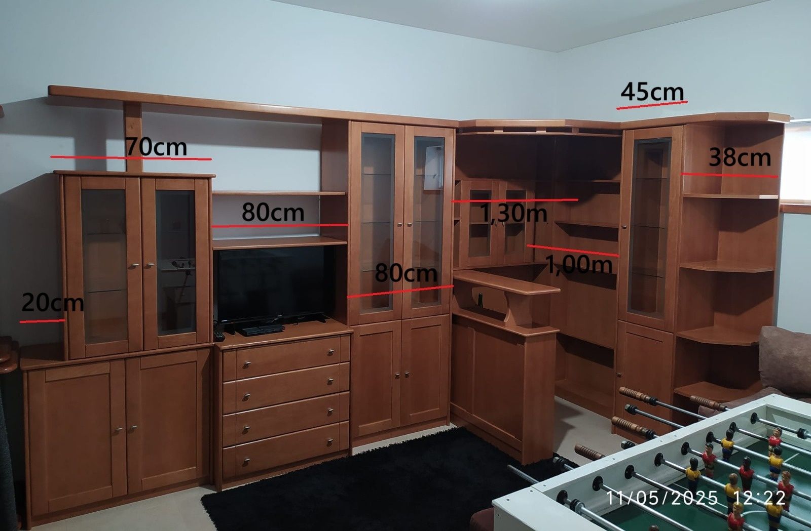 Móvel para Sala (3,60m x 1,84m x 0,45m)