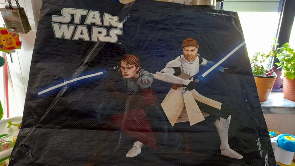 colecionável - saco grande star wars - toys r us