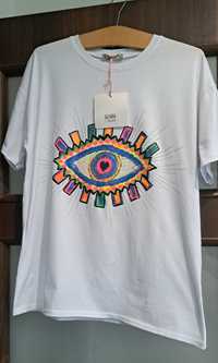 T shirt damski bialy