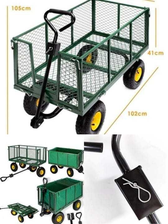 TACZKA, WÓZEK, PRZYCZEPKA OGRODOWA 3w1 - Udźwig aż 500 kg !!!