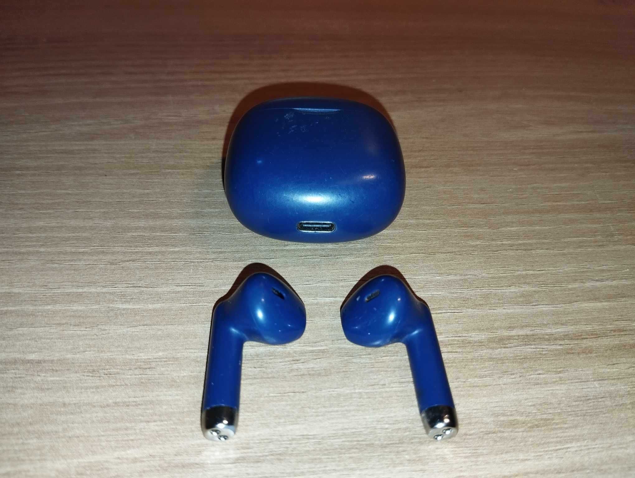 Słuchawki Bezprzewodowe Bluetooth Niebieskie