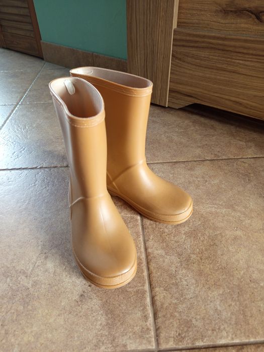 Kalosze gumowce CCC Nelli Blu brązowe beżowe dziecięce 30