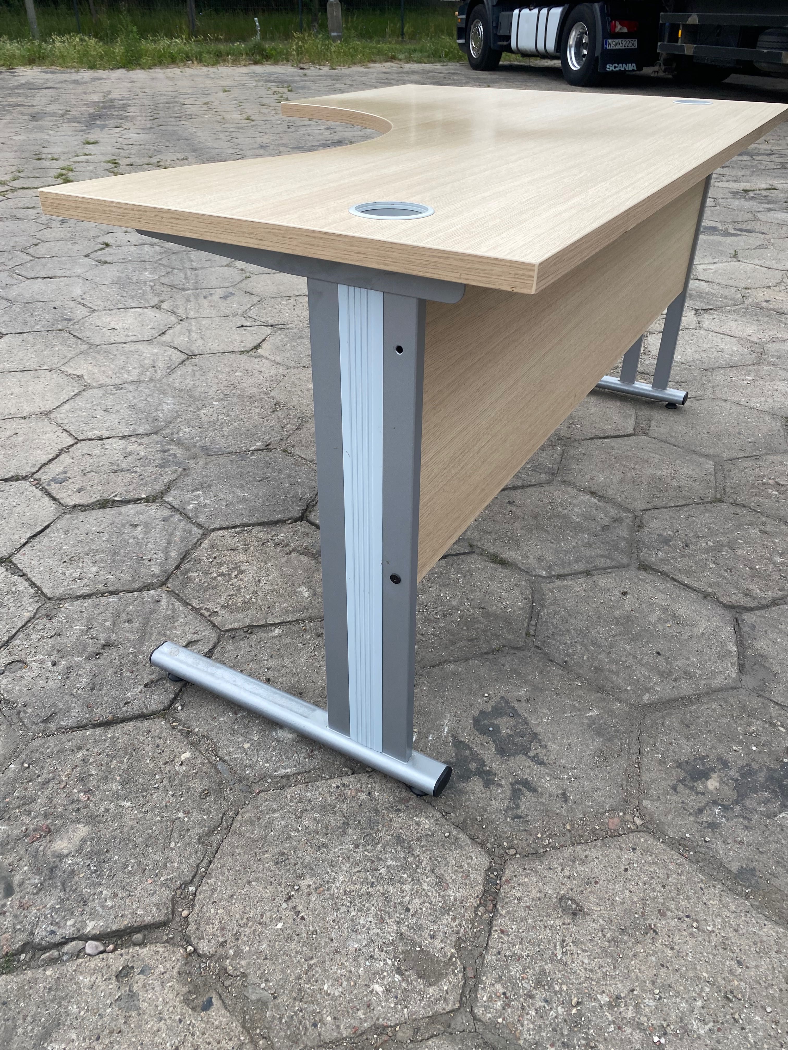 Wysorzedaż Biurka narożne 160/100 metalowy  stelaż