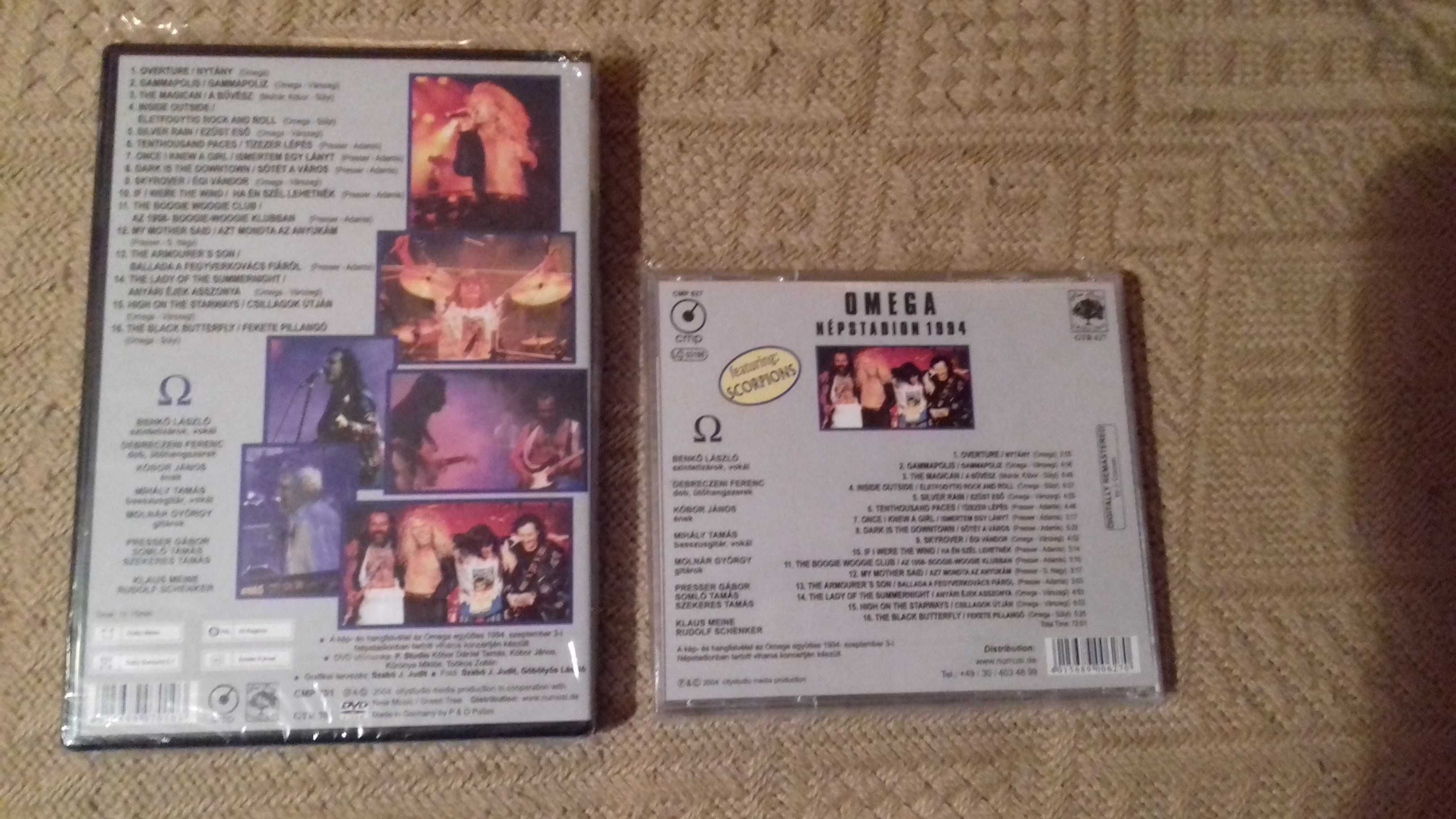 Omega Koncert Nepstadion 1994 CD + DVD Made in Germany Nowe rarytas