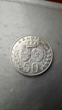 Бельгія 50 франків 1960 рік.Срібло