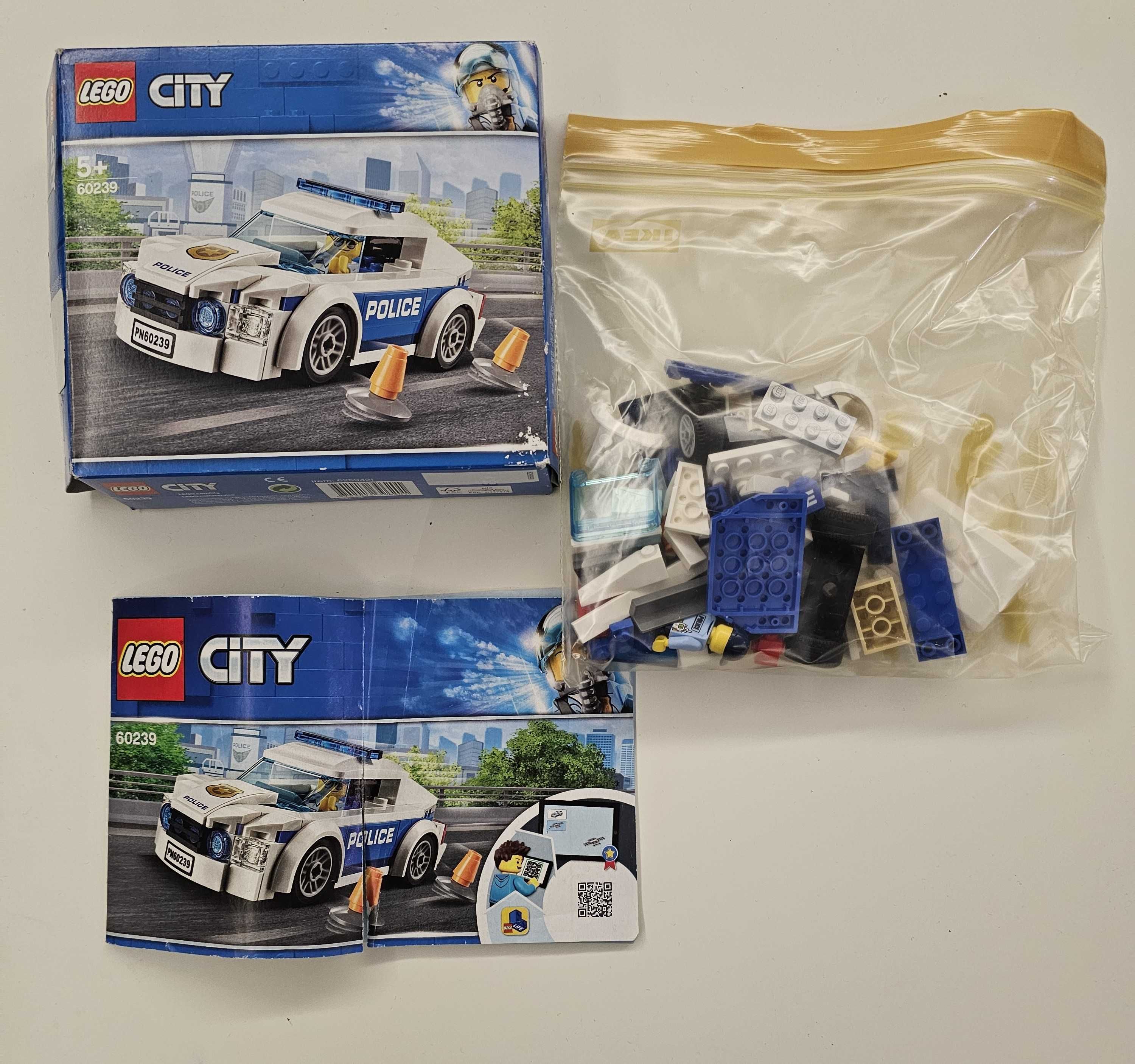 Lego City Samochód policyjny 60239 i helikopter 60275