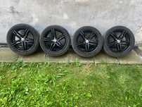 Felgi Alufelgi 17 5x112 VW Audi Seat Skoda czarne z oponami