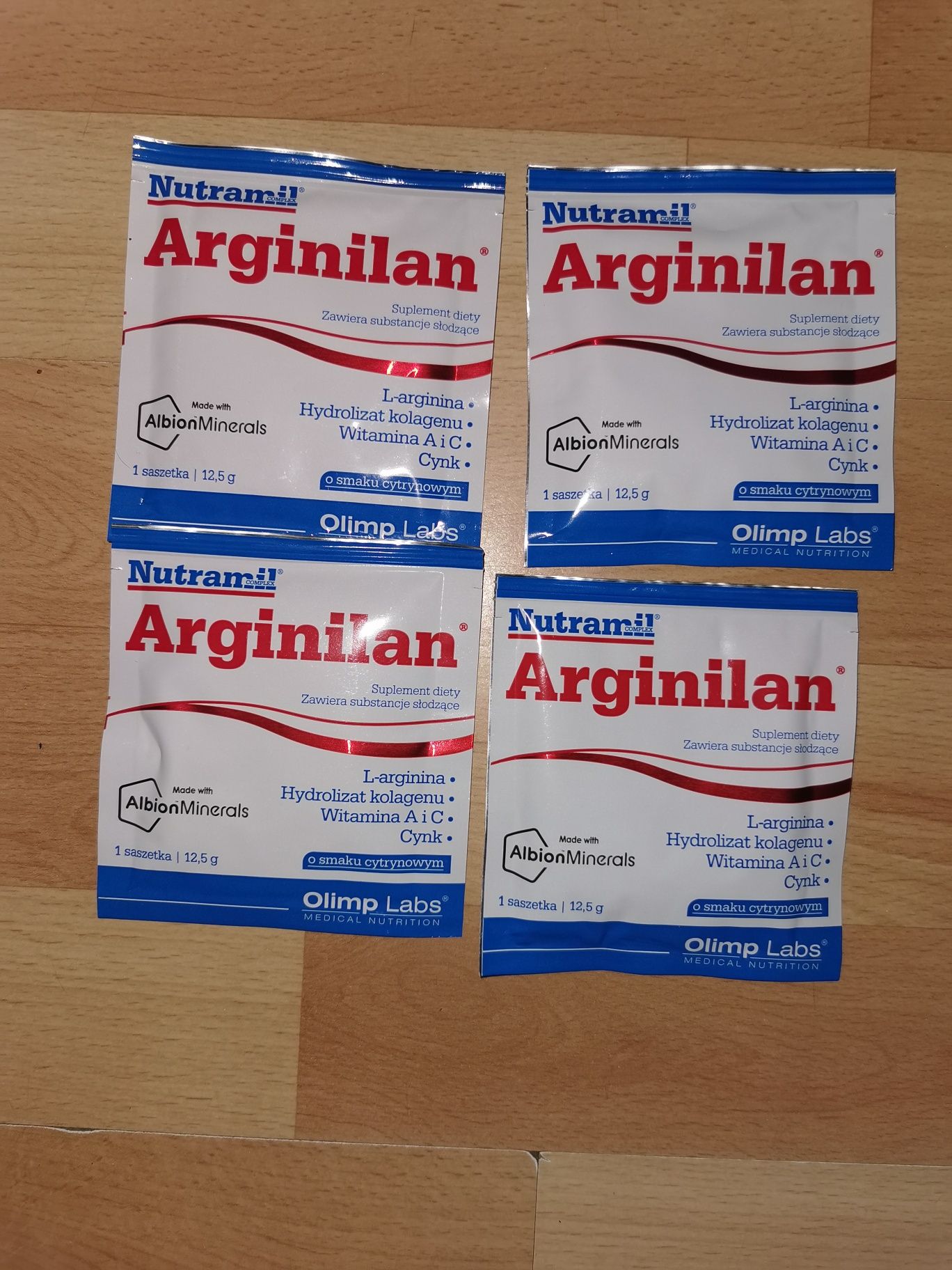 4xNutramil Complex Arginilan 12, 5 g suplement diety