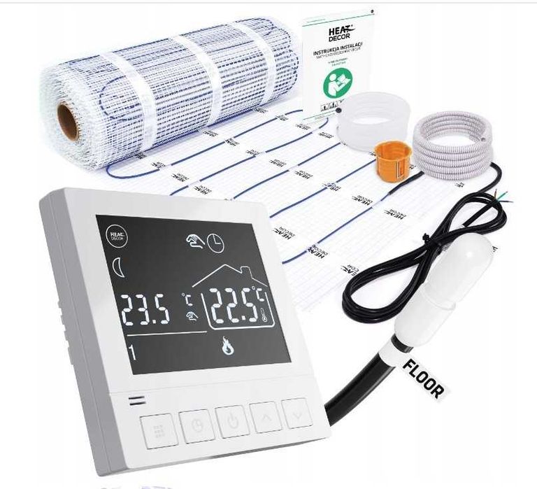 Mata grzejna grzewcza zestaw HD-mat150/T2-6.0m² Heat Decor