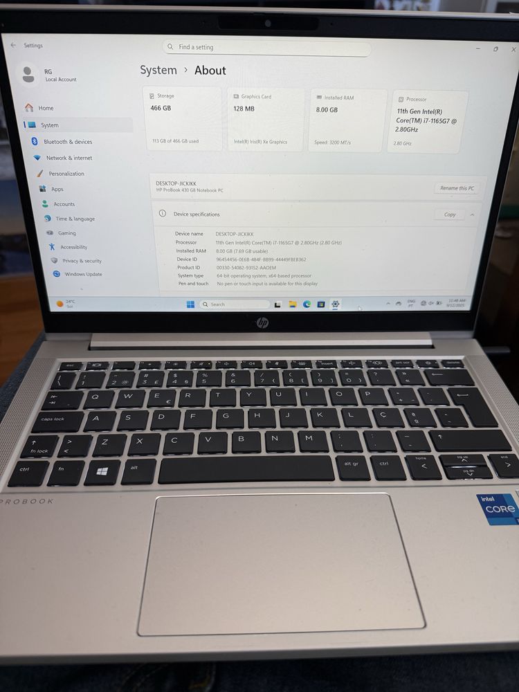 Portatil HP Probook 430 G8 i7