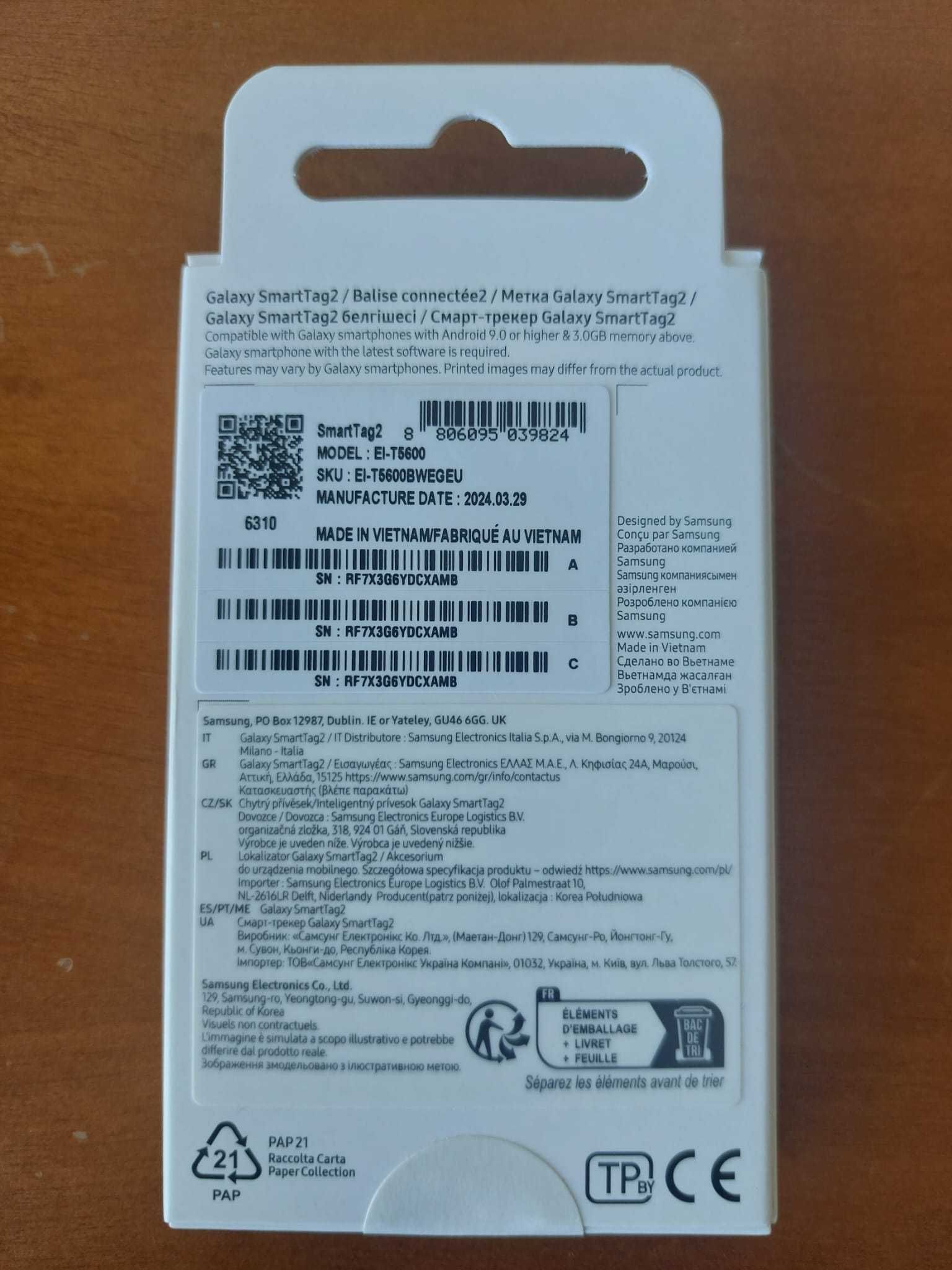 Samsung SmartTag2 Branco