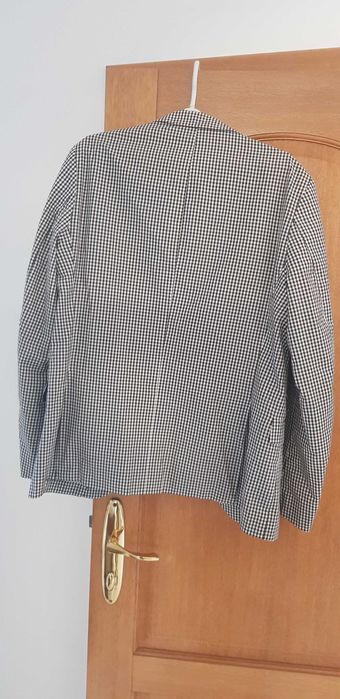 Marynarka męska w kratę, używana, stan bardzo dobry, rozmiar 50