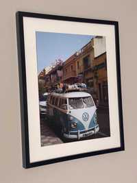 Volkswagen ogórek wakacje obraz zdjęcie plakat