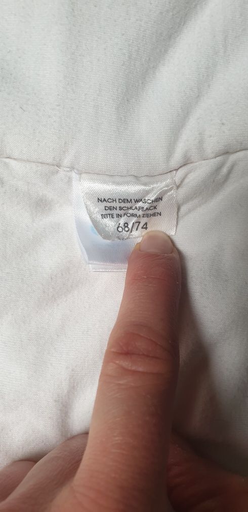 Śpiworek niemowlęcy rozmiar 68/74