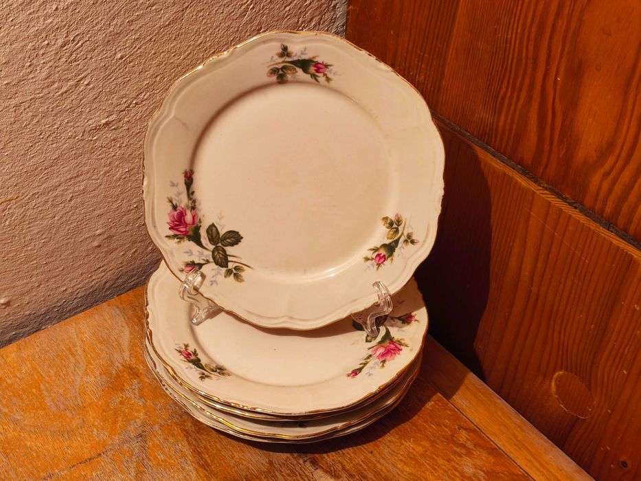 Talerz deserowy Porcelit Pruszków PRL
