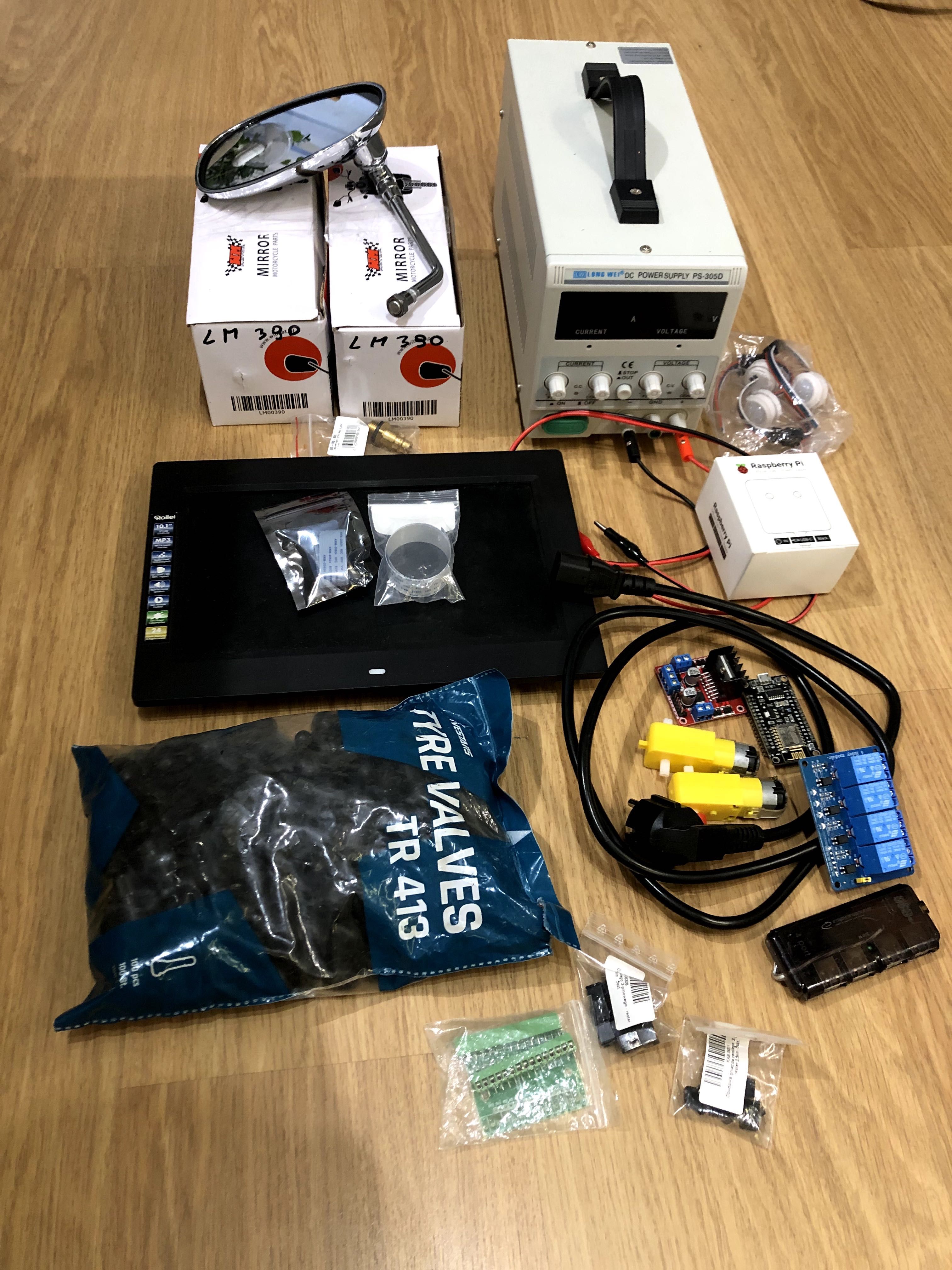 Zasilacz laboratoryjny + inna elektronika ESP32, silniki, zasilacz