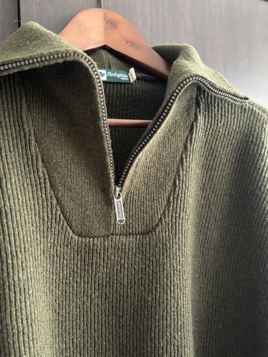 Camisola XL de malha grossa em verde