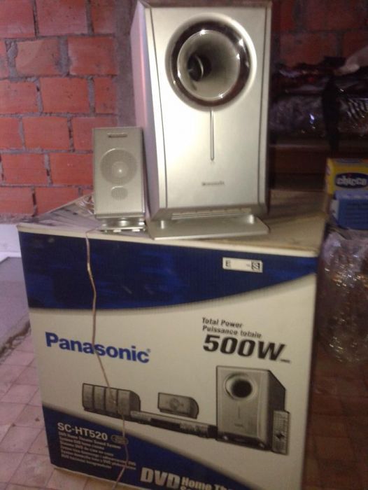 Surround Panasonic SC-HT520, conj. 5 colunas +subwoofer + leitor DVD