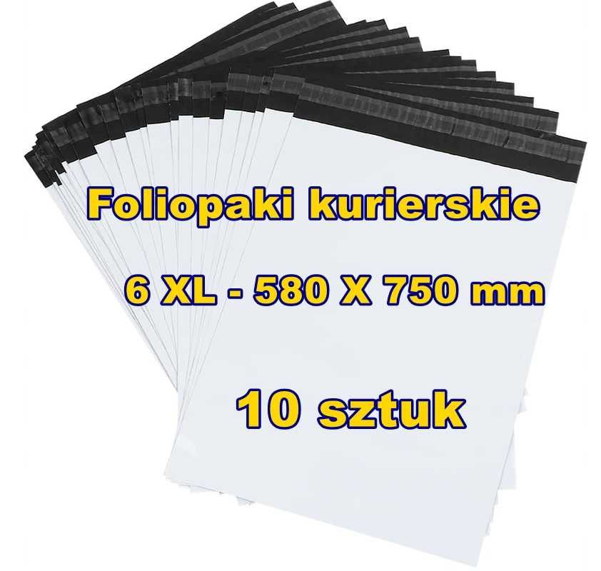 DUŻE FOLIOPAKI Kurierskie 6XL  580 x 750 mm – 10 szt.