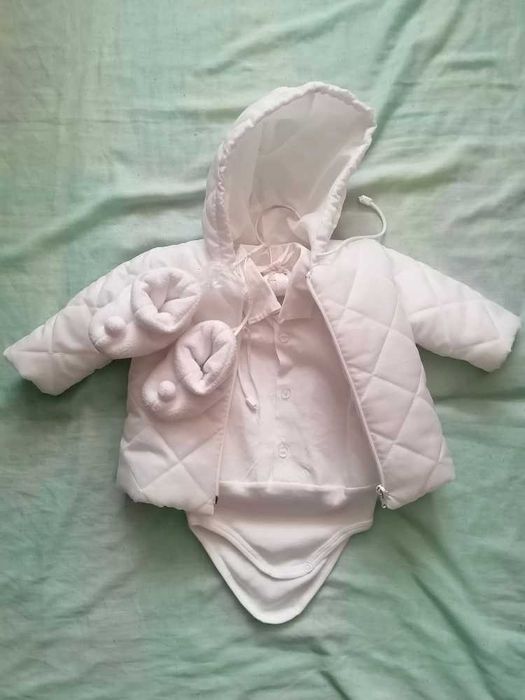 Garniturek do chrztu rozm. 68 cm