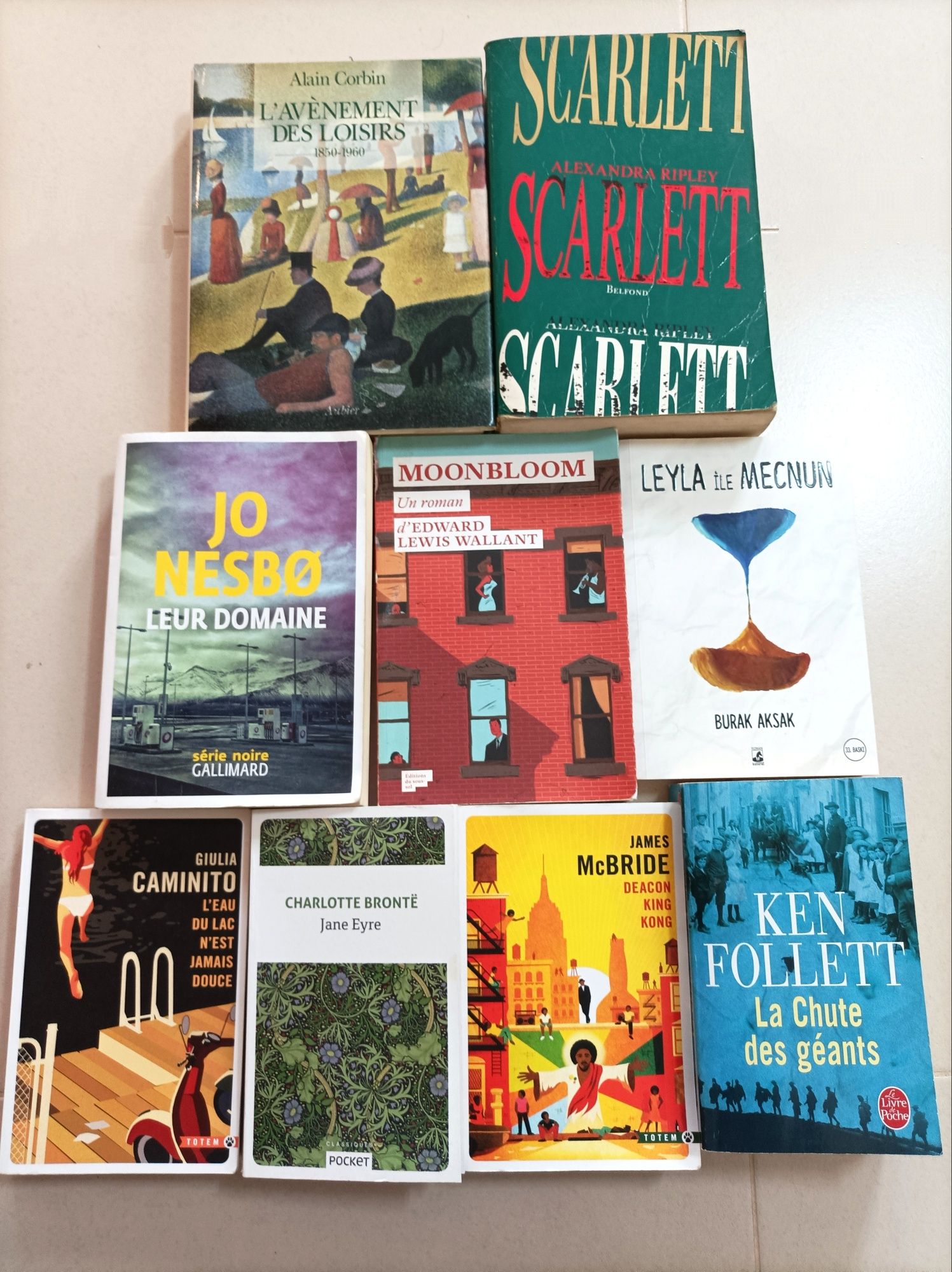 Lote de Livros em Francês - Ken Follett / Jo Nesbo
