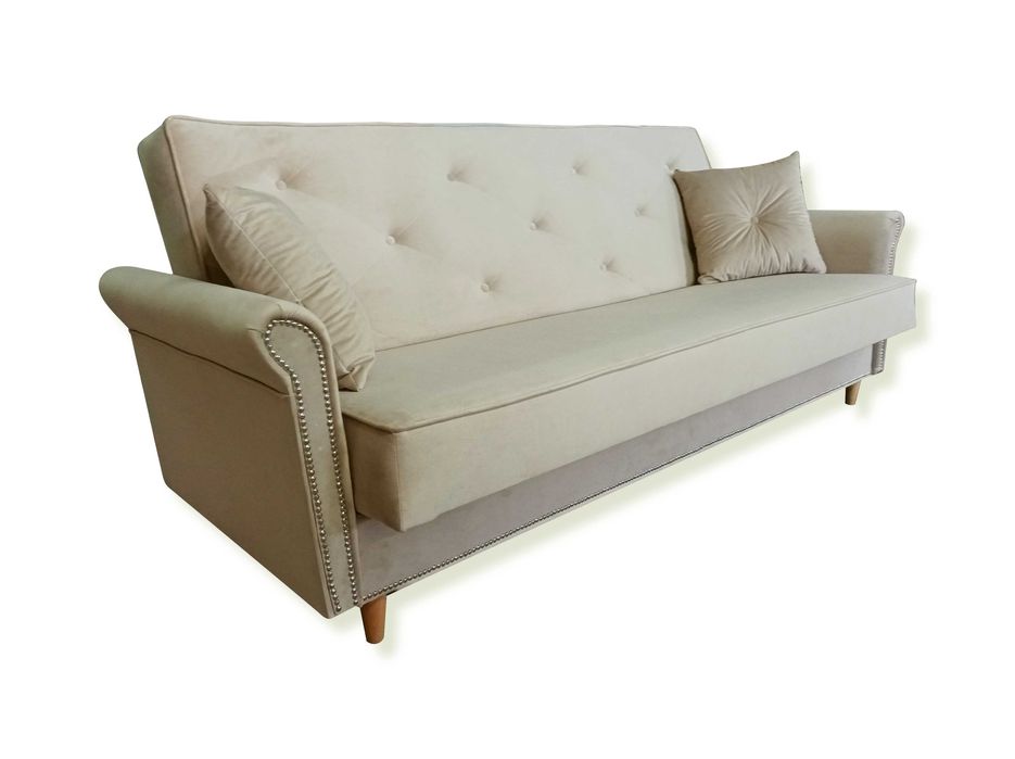 Wersalka Kanapa rozkładana Komplet Sofa Fotel uszak Zestaw Pojemnik