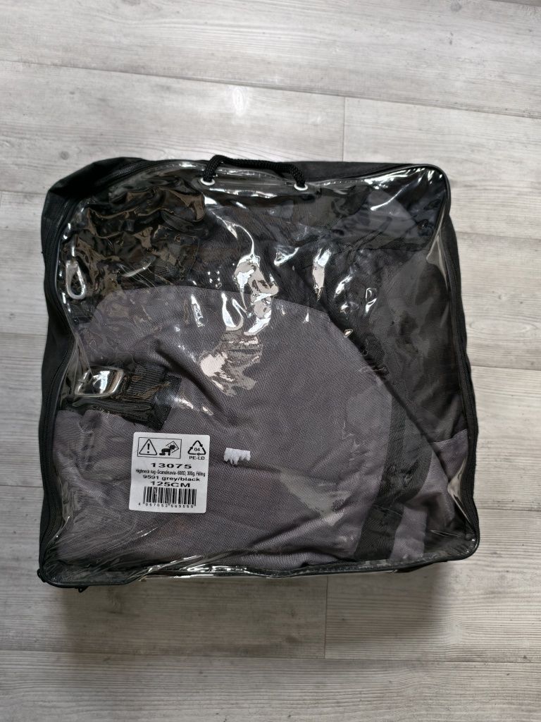 Derka zimowa HKM scandinavia 300g szaro-czarna 125cm