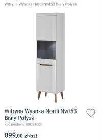 Witryna Nordi biały połysk