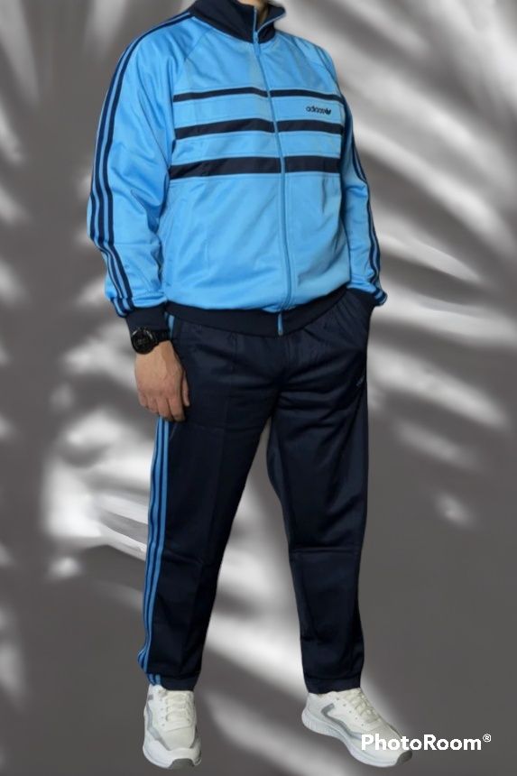 Спортивный мужской костюм Adidas эластик,БОЛЬШИХ РАЗМЕРОВ (Австрия)