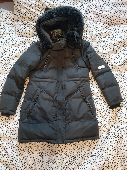 Mega ciepły płaszcz puchowy