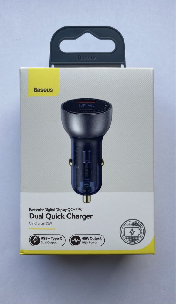 Baseus 65W Автомобильное зарядное устройство Particular Digital